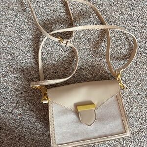 Elegant Cream Crossbody Bag